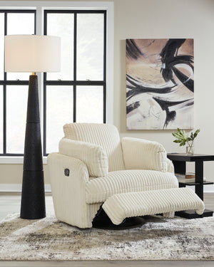 Tie-Breaker Swivel Glider Recliner - Ivory