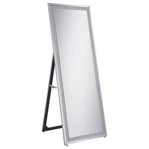 Giddish 24 x 64 Inch Full Length Standing Mirror - Silver