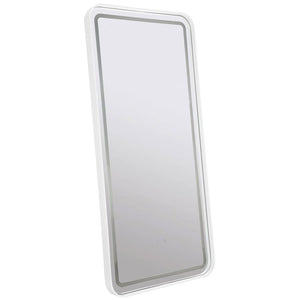 Glendora 32 x 71 Inch LED Standing Mirror BT Speakers - White