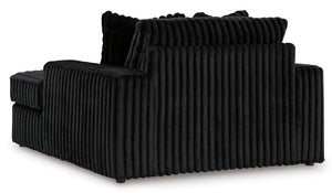 Midnight-Madness Oversized Chaise - Onyx