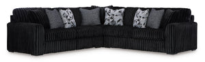 Midnight-Madness L-Shape Sectional - Onyx