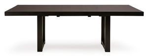 Neymorton RECT Butterfly EXT Table - Dark Grayish Brown