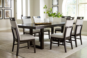 Neymorton RECT Butterfly EXT Table - Dark Grayish Brown