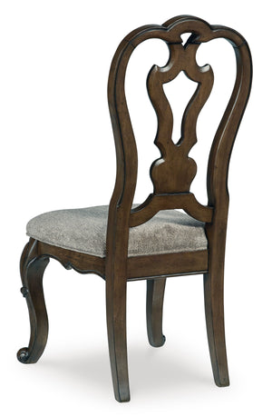 Maylee Dining UPH Side Chair (2/CN) - Dark Brown