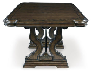 Maylee Dining Extension Table - Dark Brown