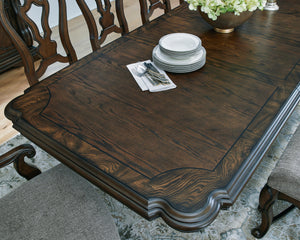 Maylee Dining Extension Table - Dark Brown