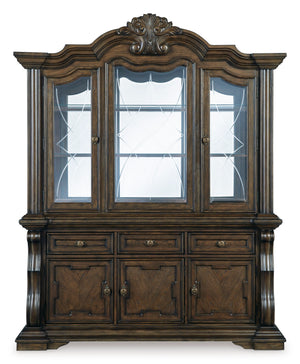 Maylee Dining Buffet and Hutch - Dark Brown