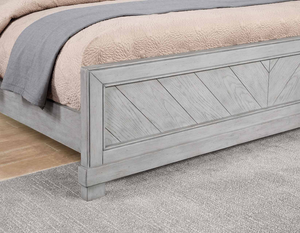 Montana Queen Bed - Matte Gray