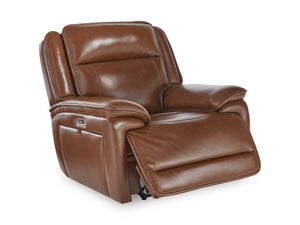 Healy Pier PWR Recliner/ADJ Headrest - Chocolate