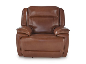 Healy Pier PWR Recliner/ADJ Headrest - Chocolate