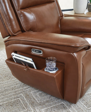 Healy Pier PWR Recliner/ADJ Headrest - Chocolate