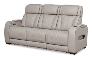 Boyington PWR REC Sofa with ADJ Headrest - Gray