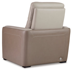 Battleville PWR Recliner/ADJ Headrest - Almond