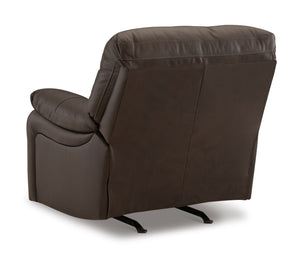 Leesworth Power Rocker Recliner - Dark Brown