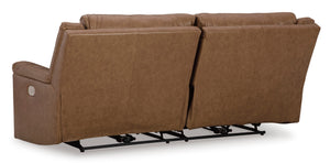 Trasimeno 2 Seat PWR REC Sofa - Caramel