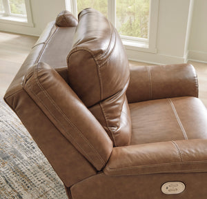 Trasimeno 2 Seat PWR REC Sofa - Caramel