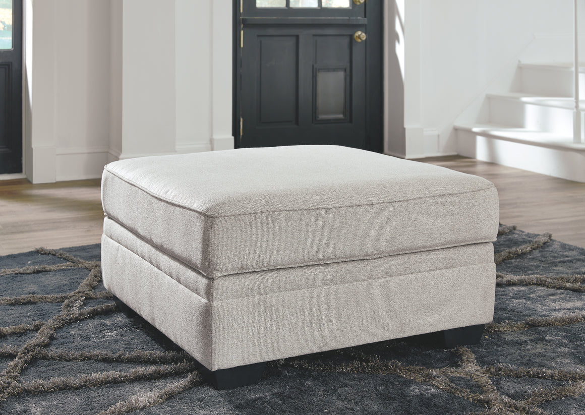 Dellara Ottoman with Storage - Chalk