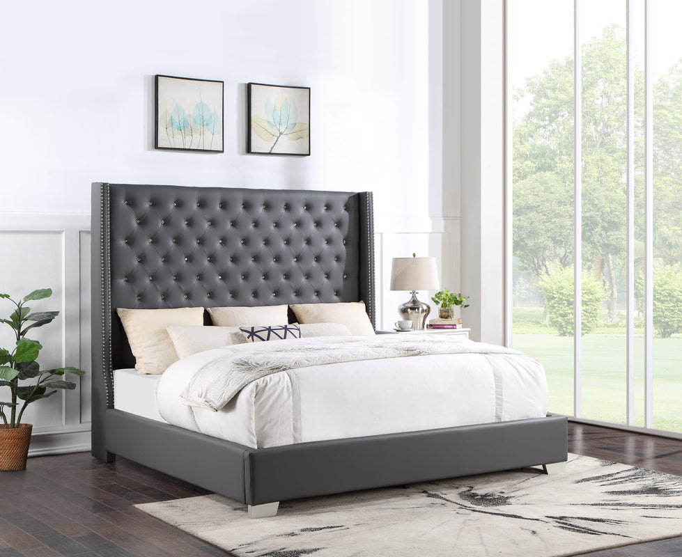 Diamond Tufted Bed