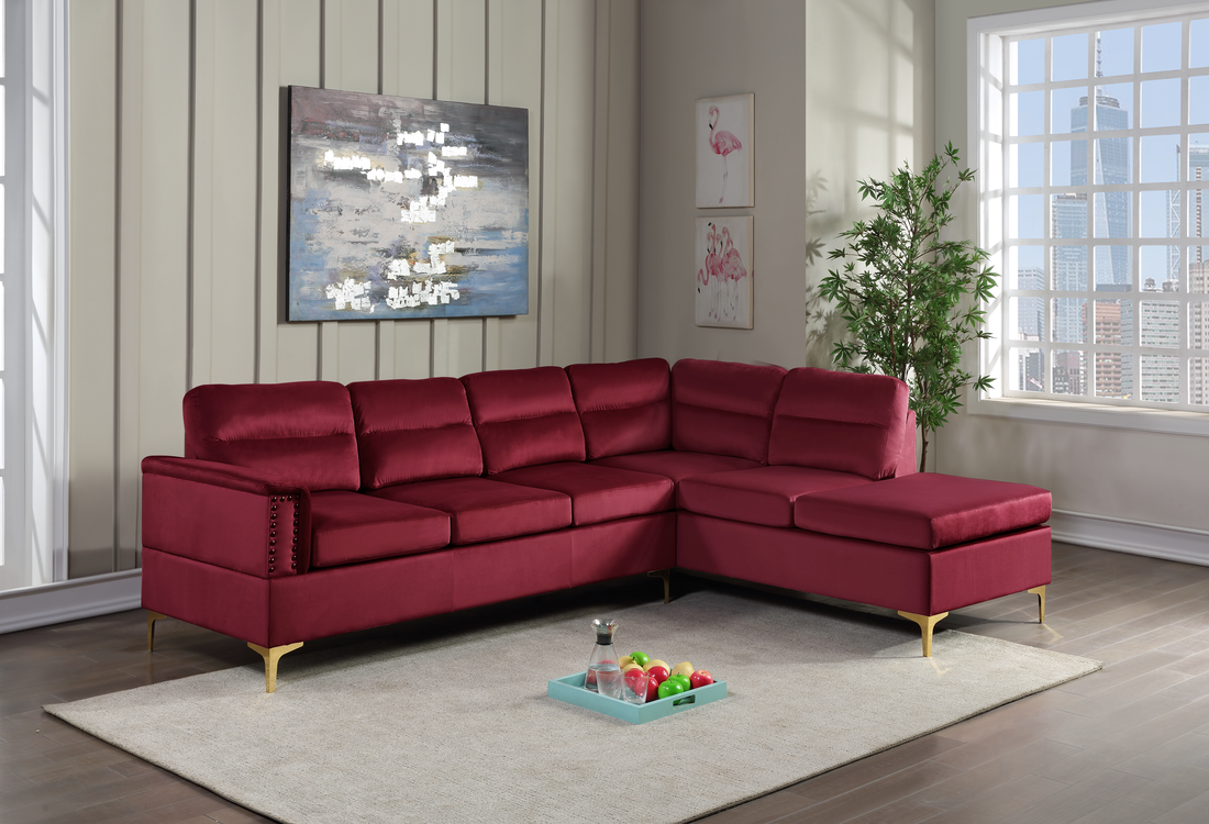 Vogue Sectional - Red